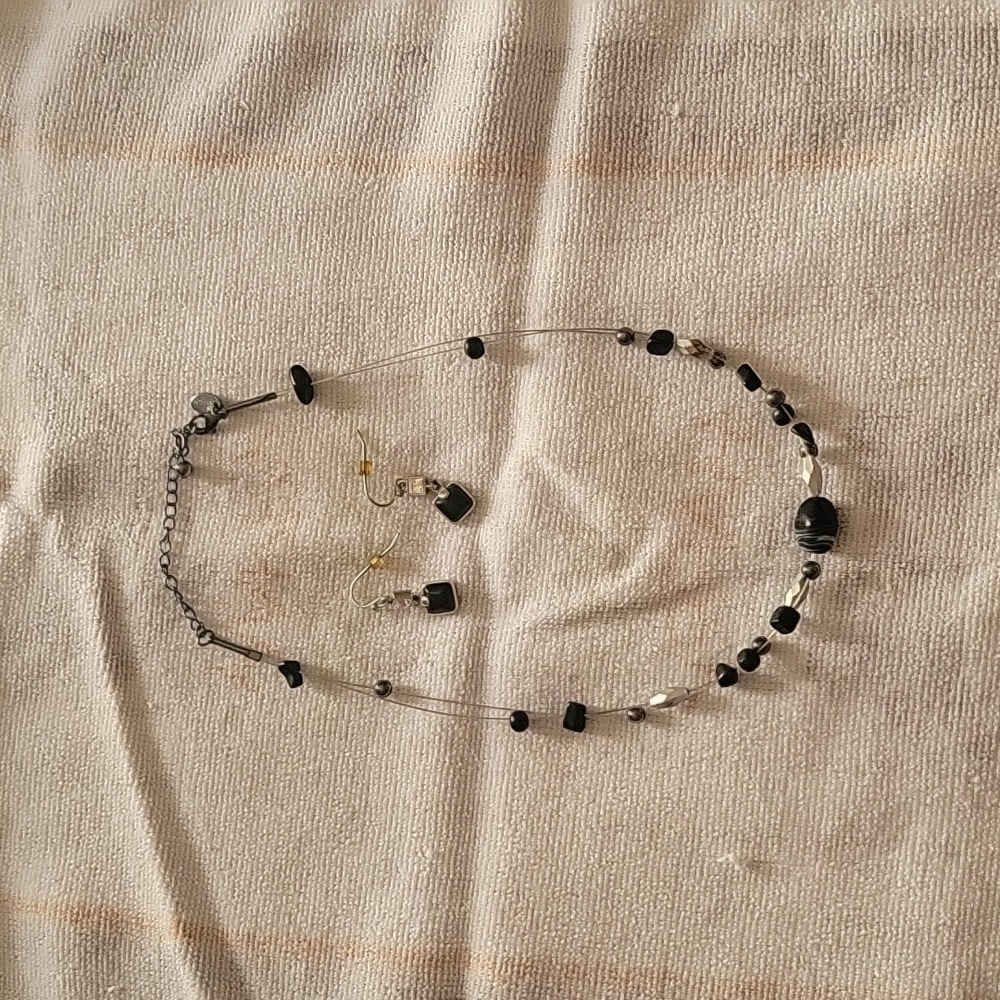 Necklace and earrings